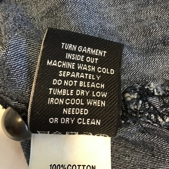 LAUREN Ralph Lauren women's sleeveless denim button down shirt - Picture 9 of 9